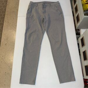 BYLT Premium Basics Kinetic Pants 2.0‎ Mens 36 Tall  Gray Performance Stretch